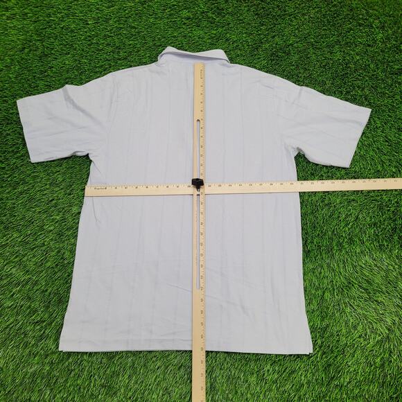Vintage 80s London Fog Polo Shirt Mens M Preppy Golf Knit Shirt - Picture 6 of 10